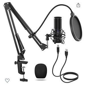 New Microphone PC Computer Mic Kit for Gaming Studio Recording Video